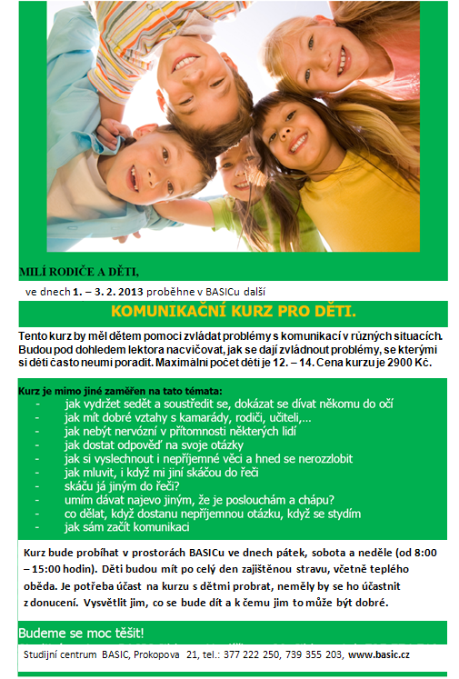 KK pro děti 1. - 3.2.2013