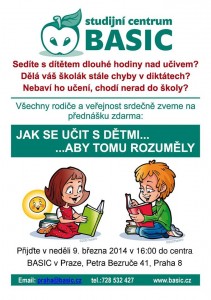 Přednáška: Jak se učit s dětmi, aby tomu rozuměly!