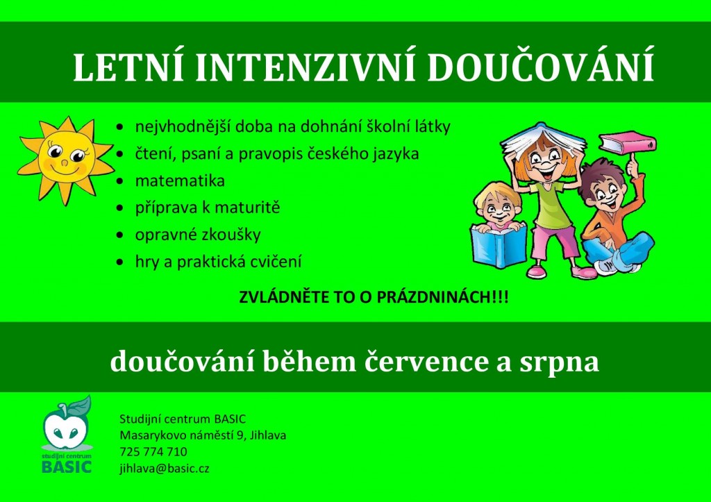 Letní doučování Jihlava