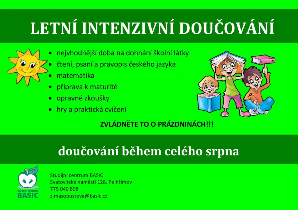 Letní doučování Pelhřimov