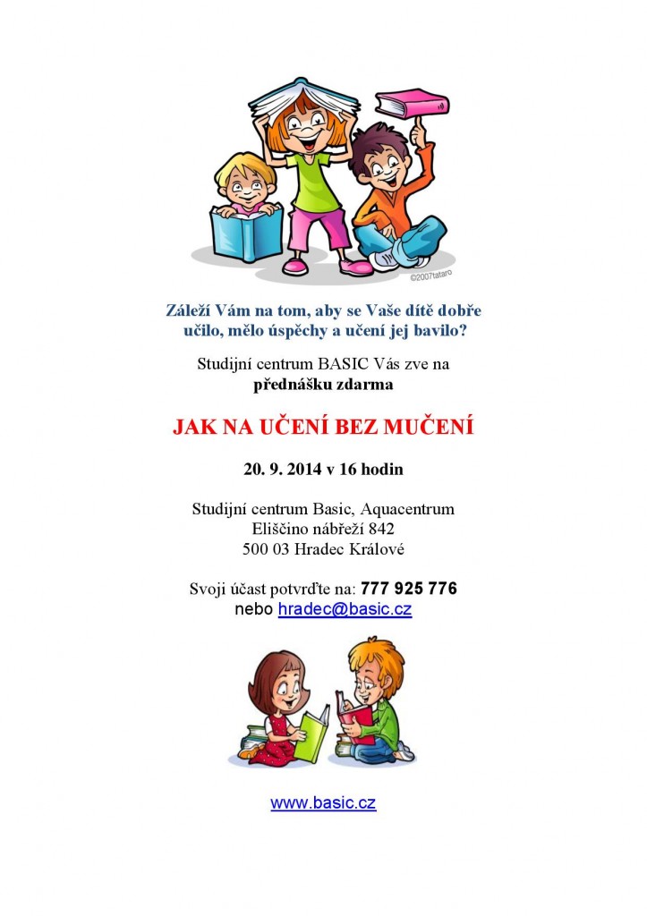 Přednáška - Jak na učení bez mučení