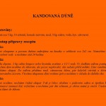 KANDOVANÁ DÝNĚ