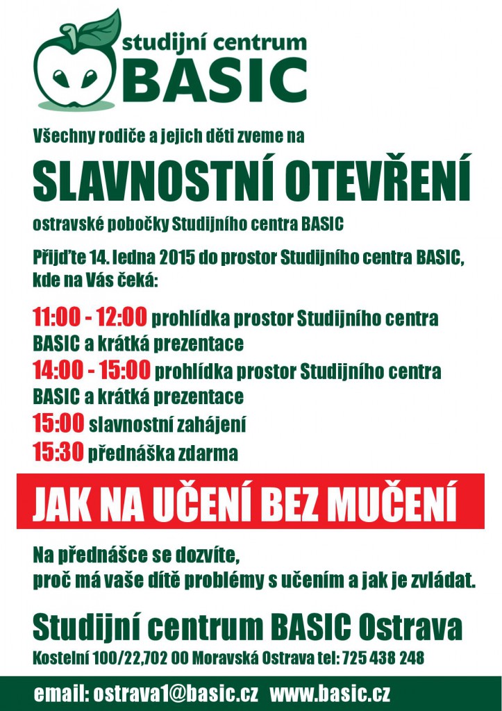 Ostrava slavnostní otevření