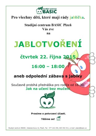 Jablotvoření 22.10.2015