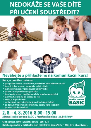 Komunikační kurz Pelhřimov 2.8.-4.8.