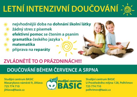Letní intenzivní doučování