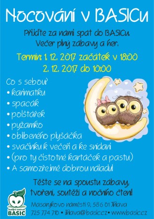 Nocování Jihlava 1. 12.