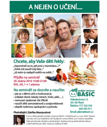 Seminář A nejen o učení...29.4.2016