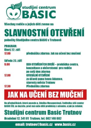 Slavnostní otevření